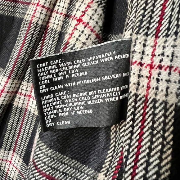 NWT LONDON FOG Classic Black Belted Flannel Lined Trench Coat—SZ. 16 - Picture 13 of 17